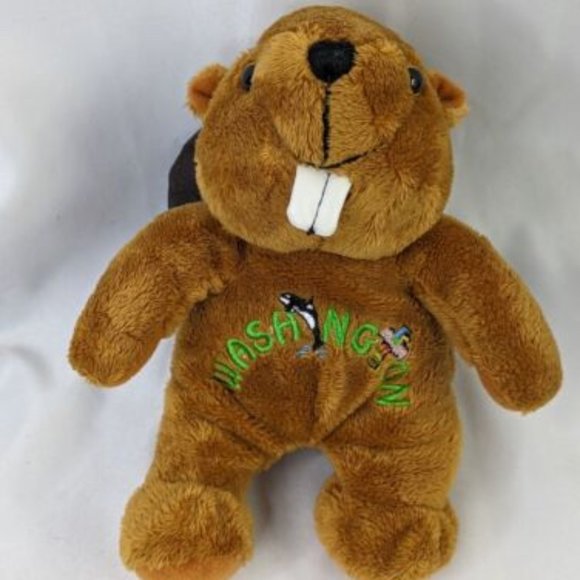 Souvies Washington Beaver Plush 7" 2007 RGU Group Stuffed Animal Toy - Picture 1 of 1